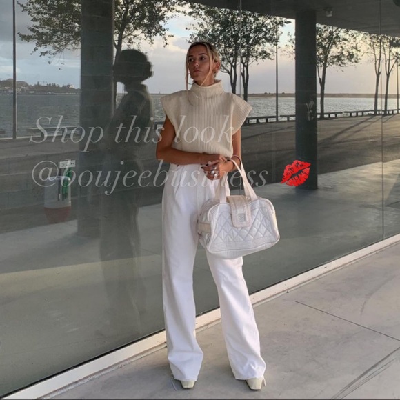 ZARA BNWT Shoulder Pad Knit Top - Picture 6 of 14